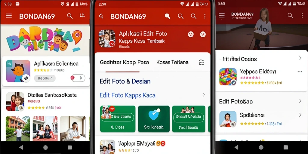 Antarmuka intuitif BONDAN69 untuk Edit Foto Kertas Kaca.