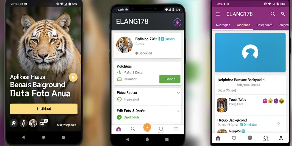 Interface ELANG178 menampilkan proses hapus background yang sederhana dan efektif.