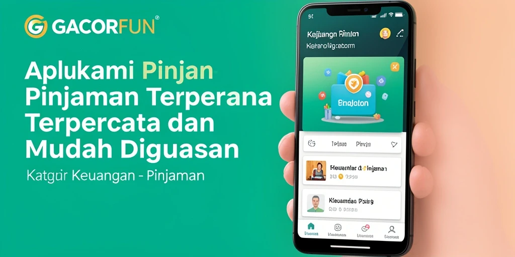 Antarmuka aplikasi GACORFUN yang intuitif untuk pengajuan pinjaman.